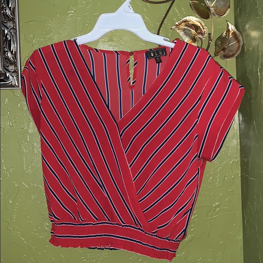 striped crop top